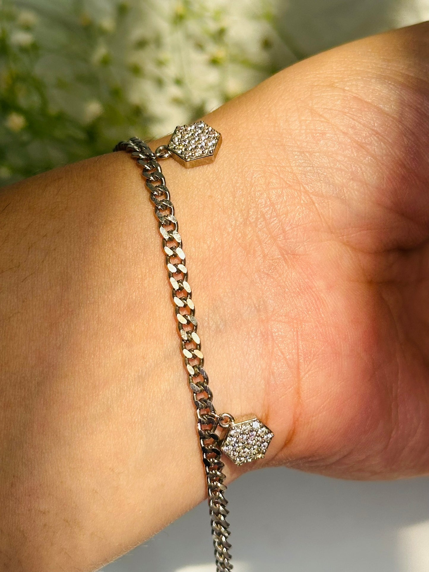 hexa charm bracelet