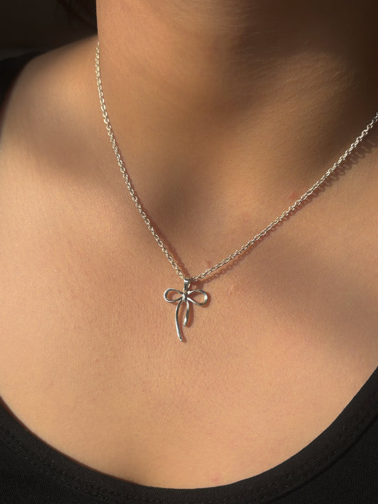 Sterling Bow Neckpiece