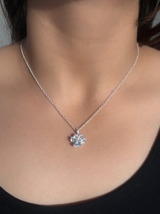 Crystal Paw Pendant Set