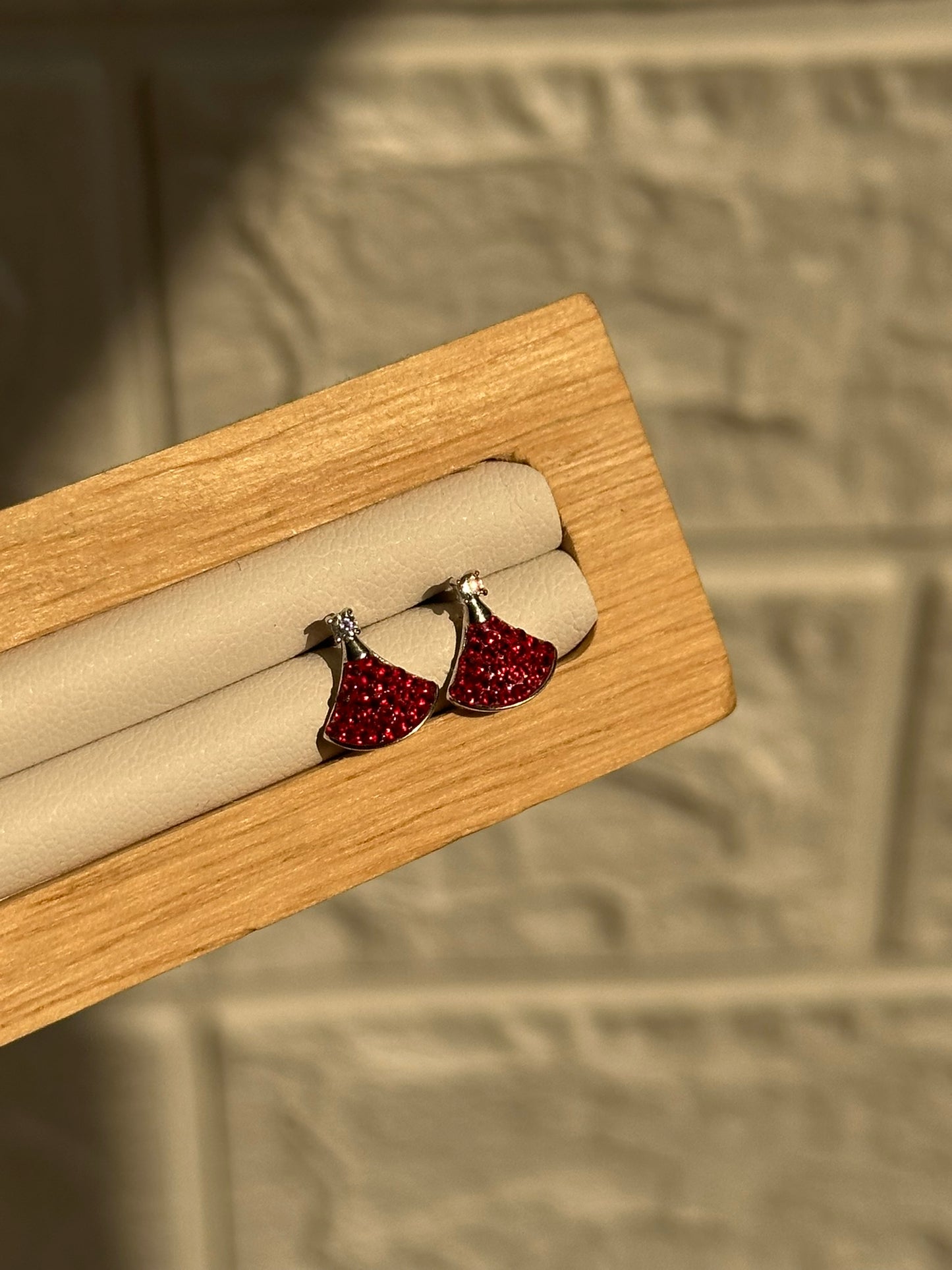 ruby glow studs