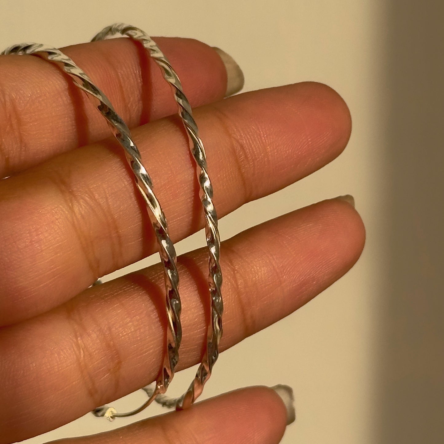 twisted circular hoops