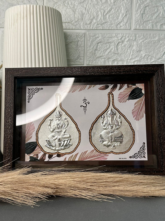 Leaf Laxmi Ganesh Frame