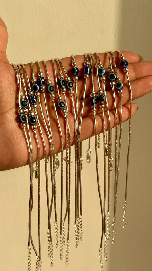 Evil eye ball anklet