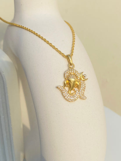 Om & Ganesha Pendant