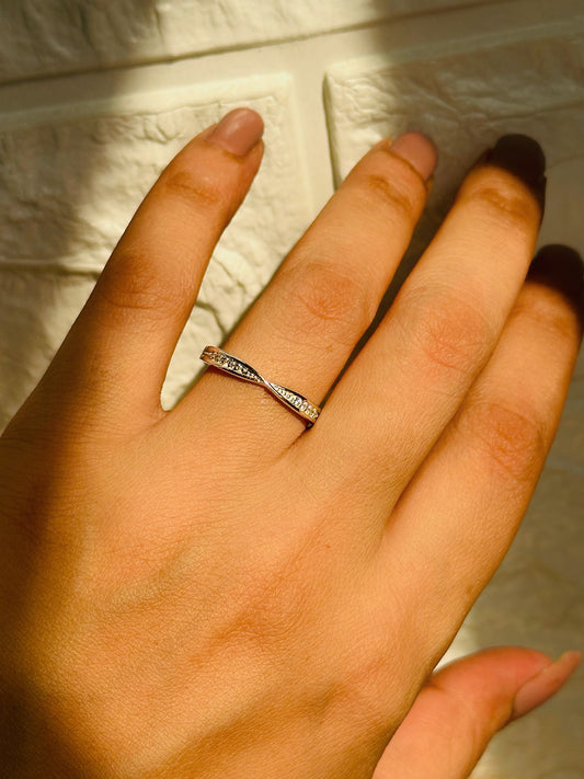 Eterna Twist Ring – 925 sterling silver ring | House of Binti