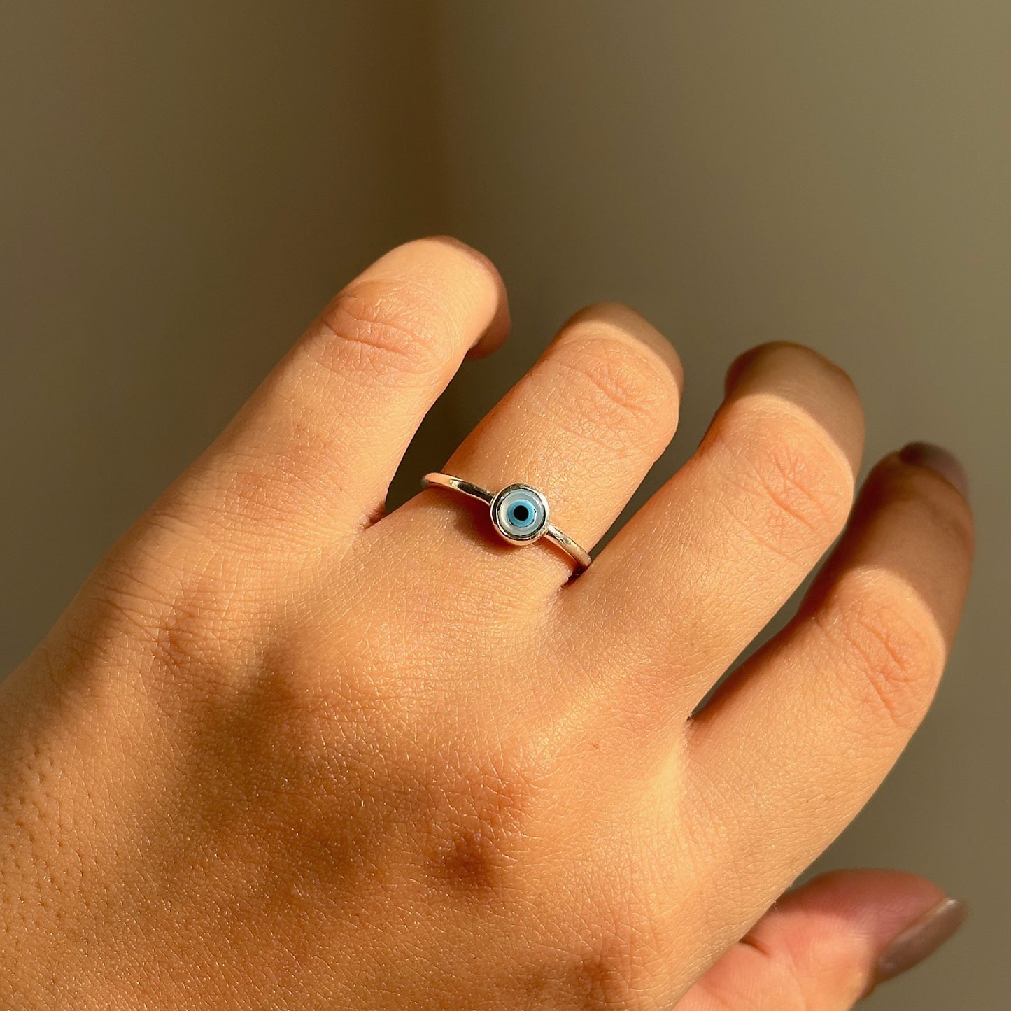 classic evil eye ring