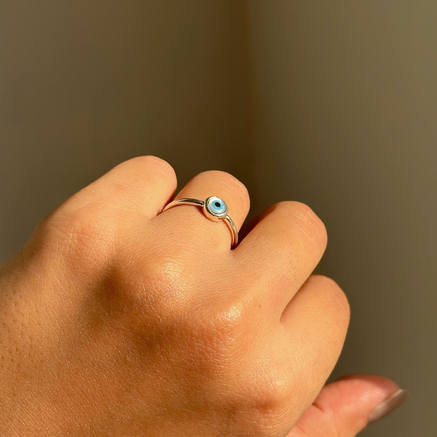 classic evil eye ring