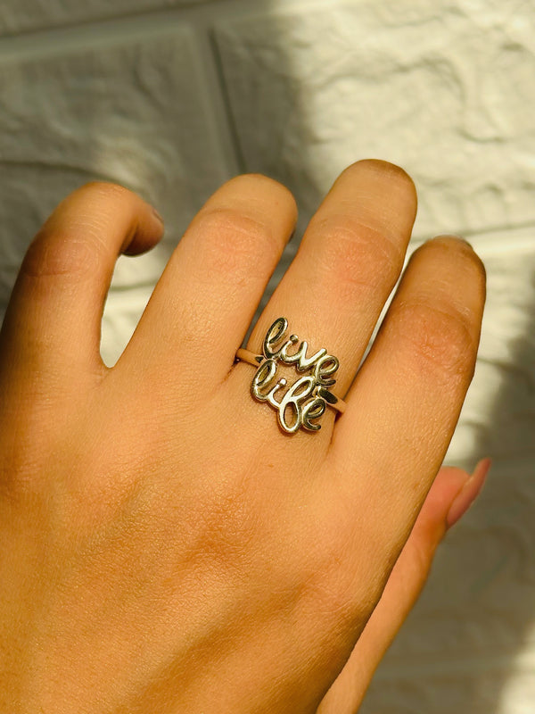 Livelife Ring – 925 sterling silver ring | House of Binti
