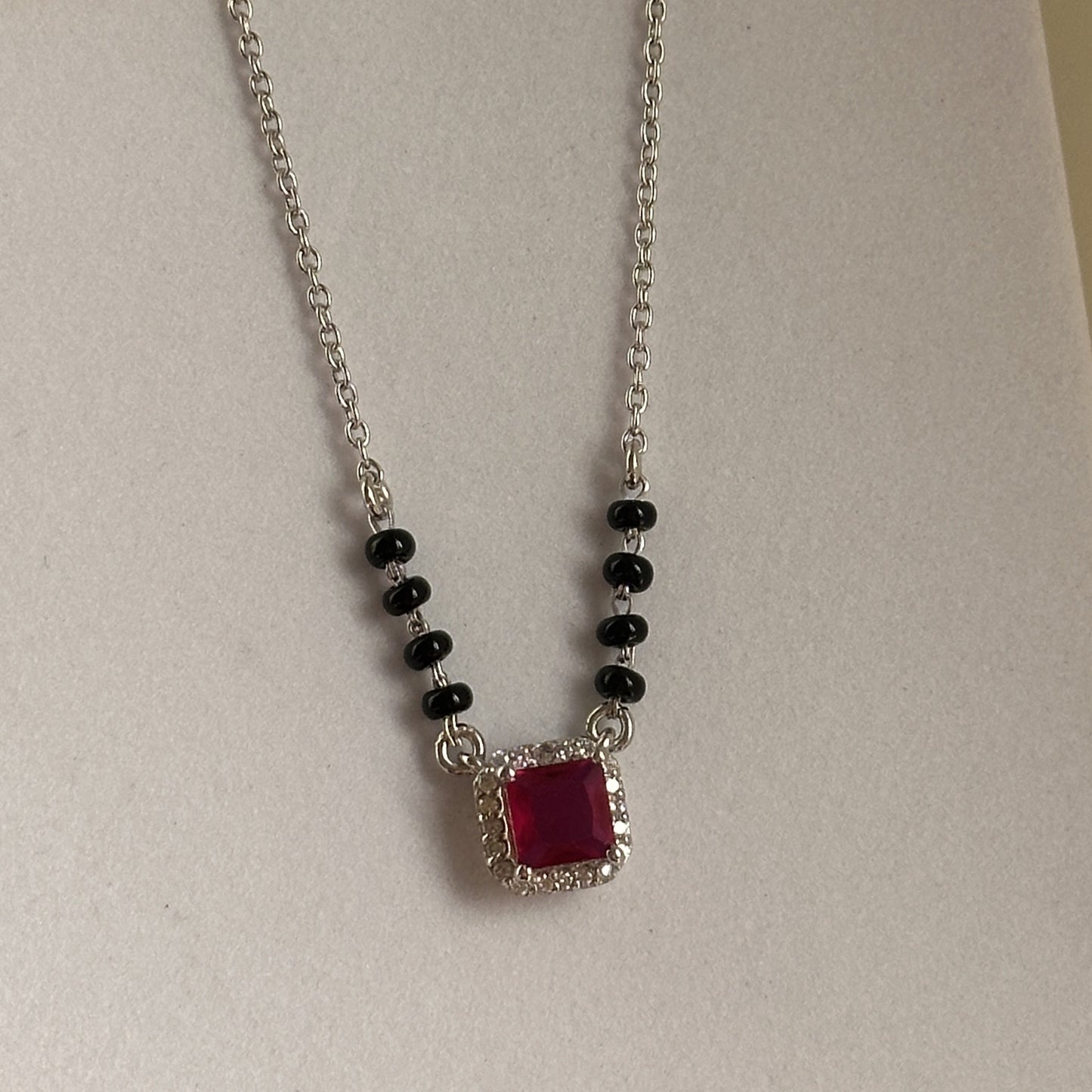 royal ruby mangalsutra