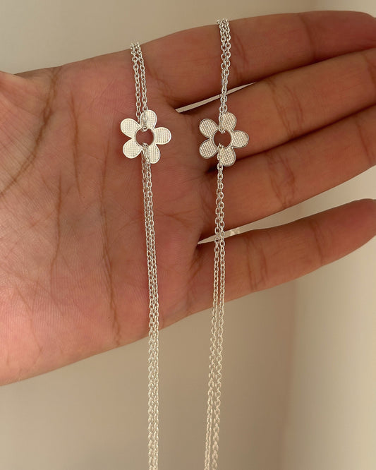 Floral Charm Anklet