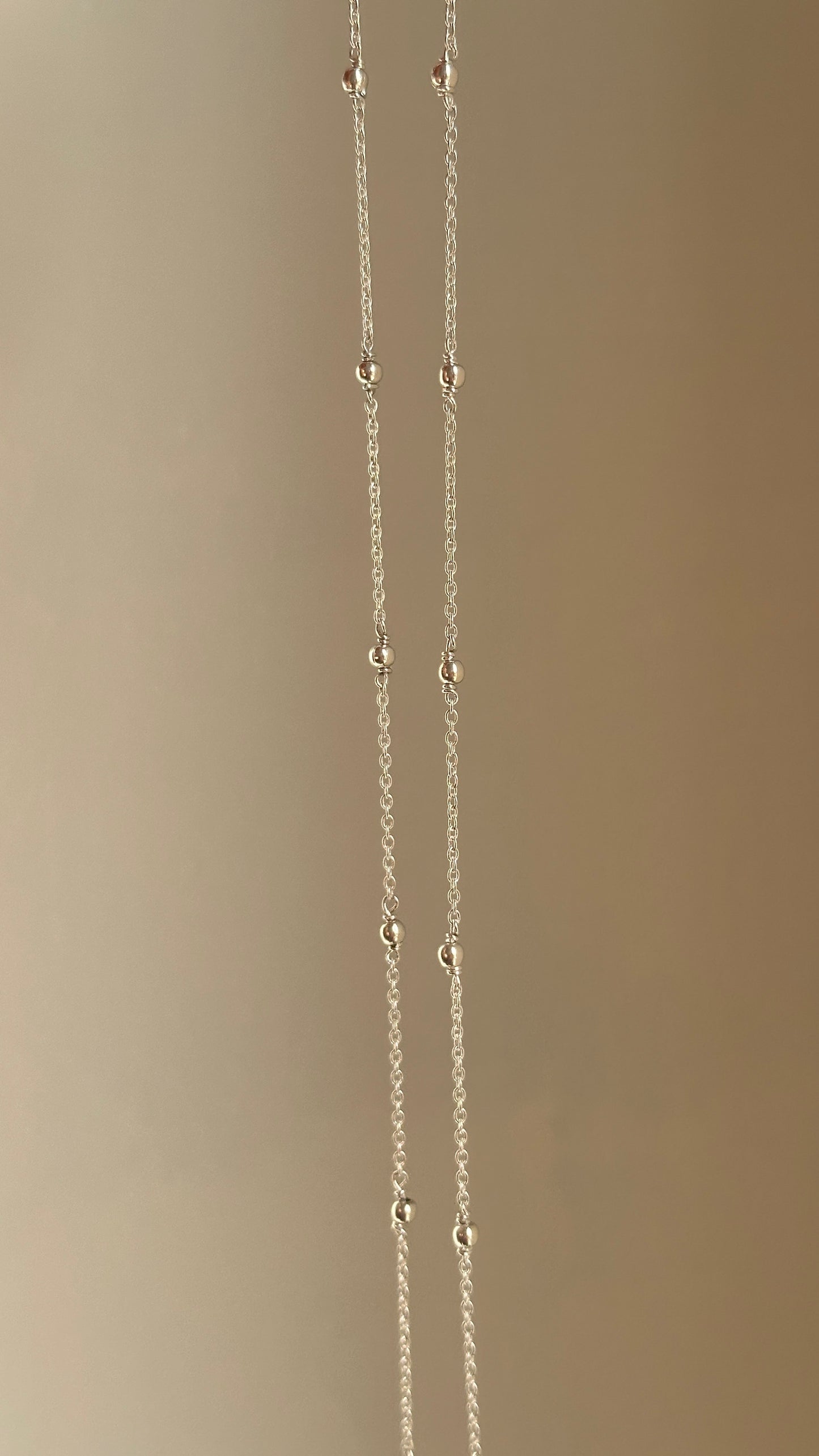 minimal bead anklet