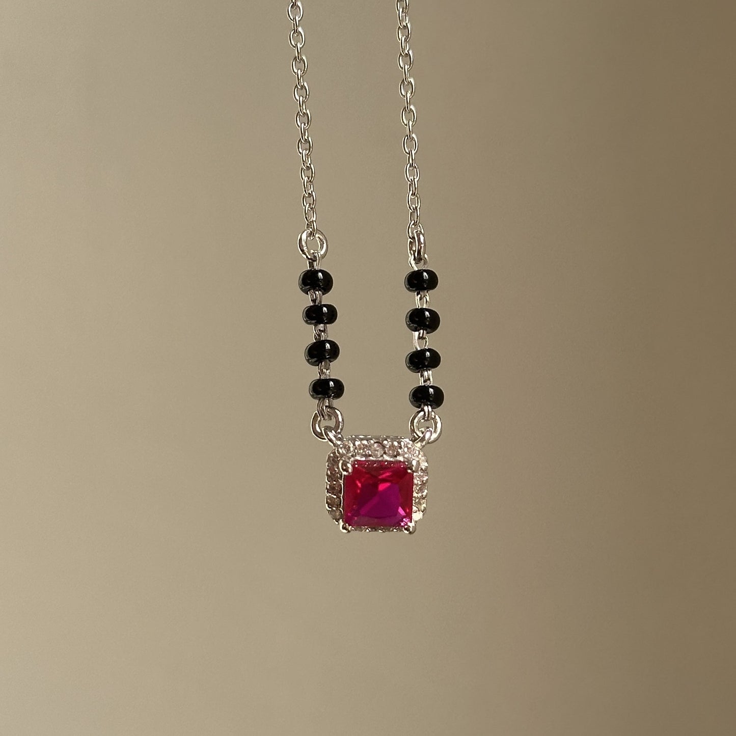 royal ruby mangalsutra