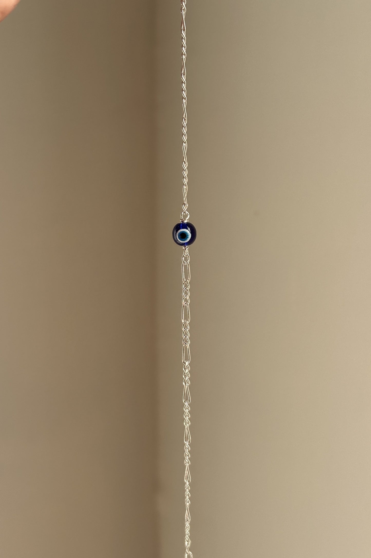 classic evil eye figaro bracelet