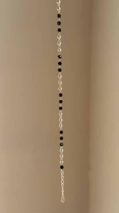 Classic Black Bead Bracelet