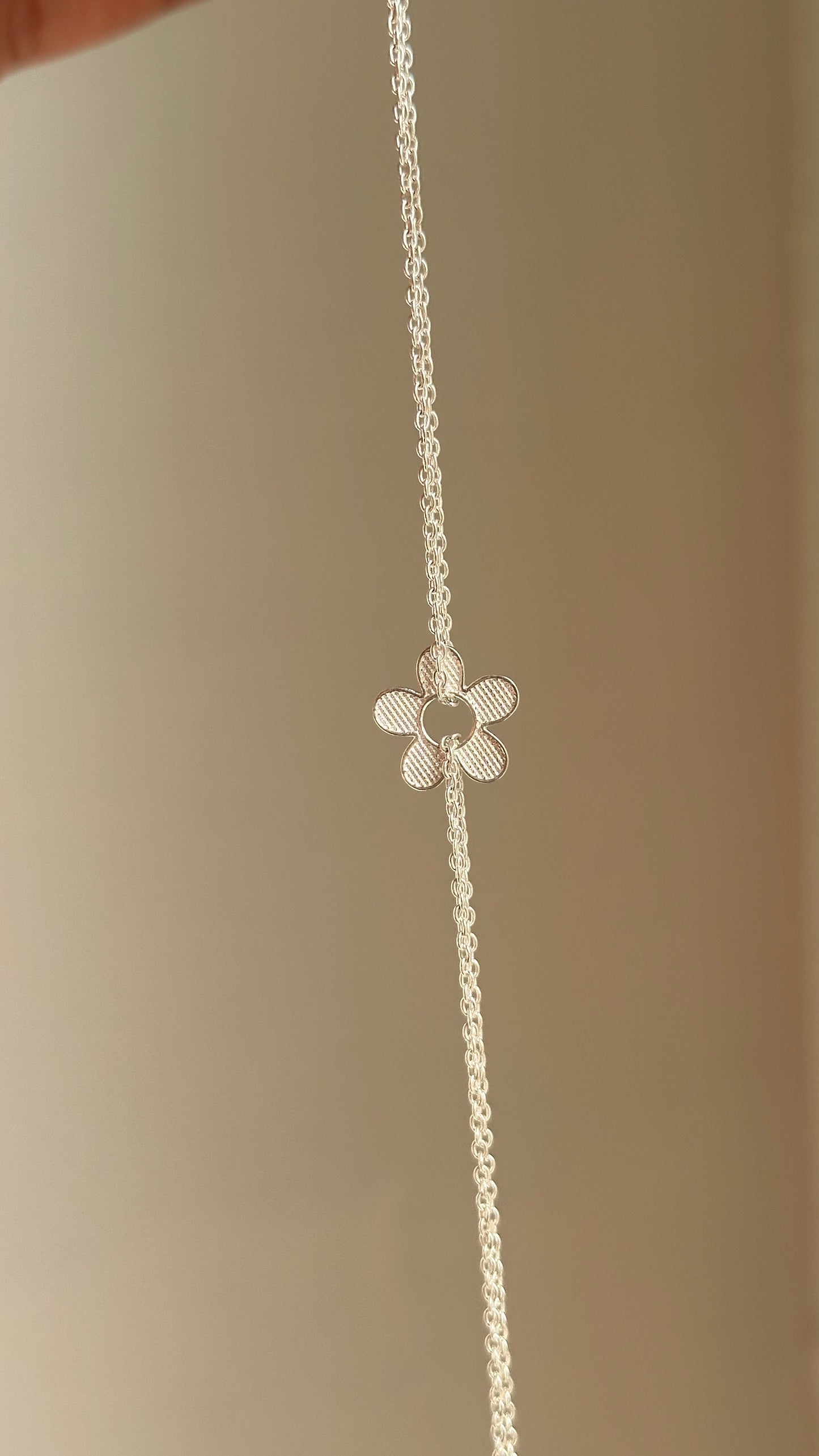 floral charm bracelet