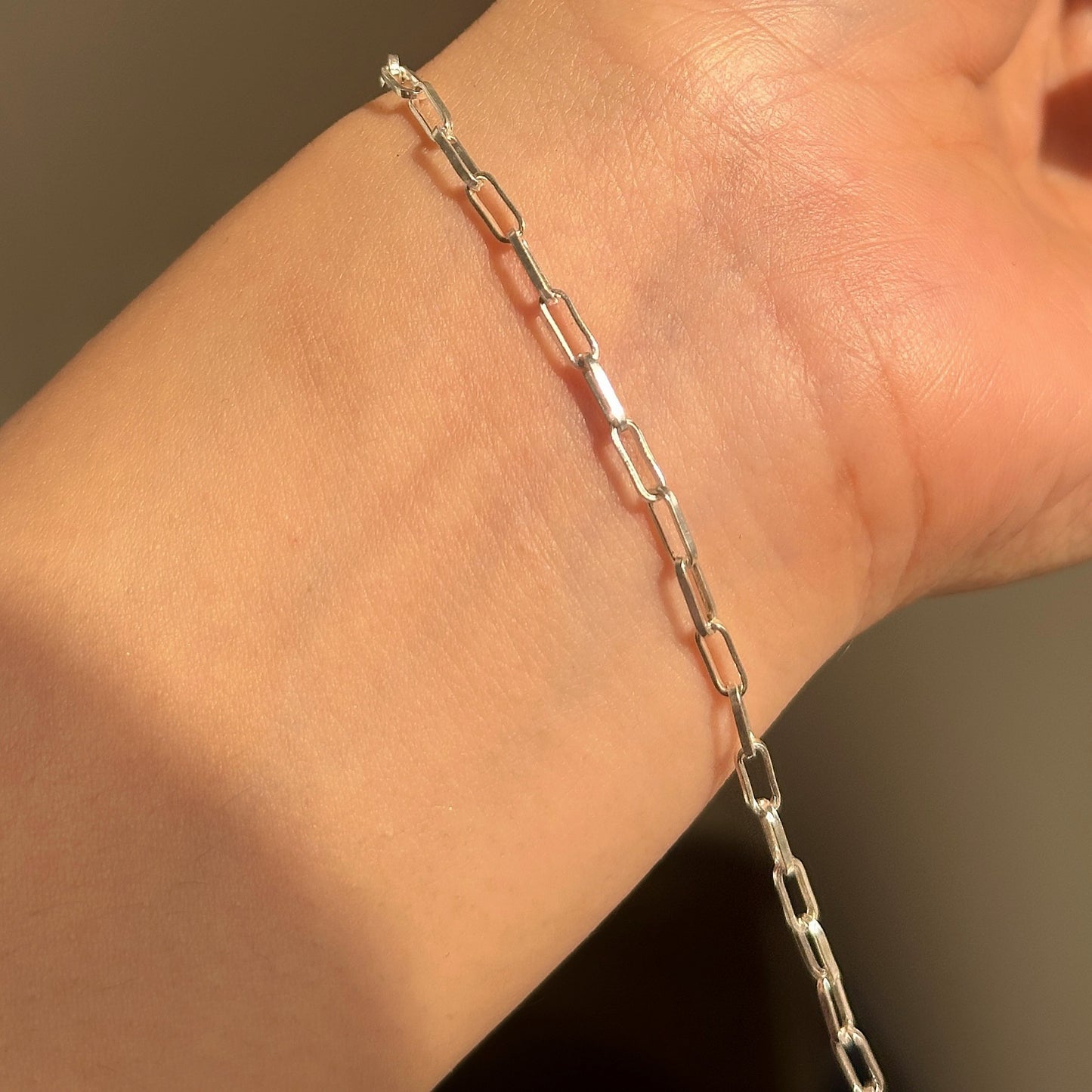 paperclip link bracelet