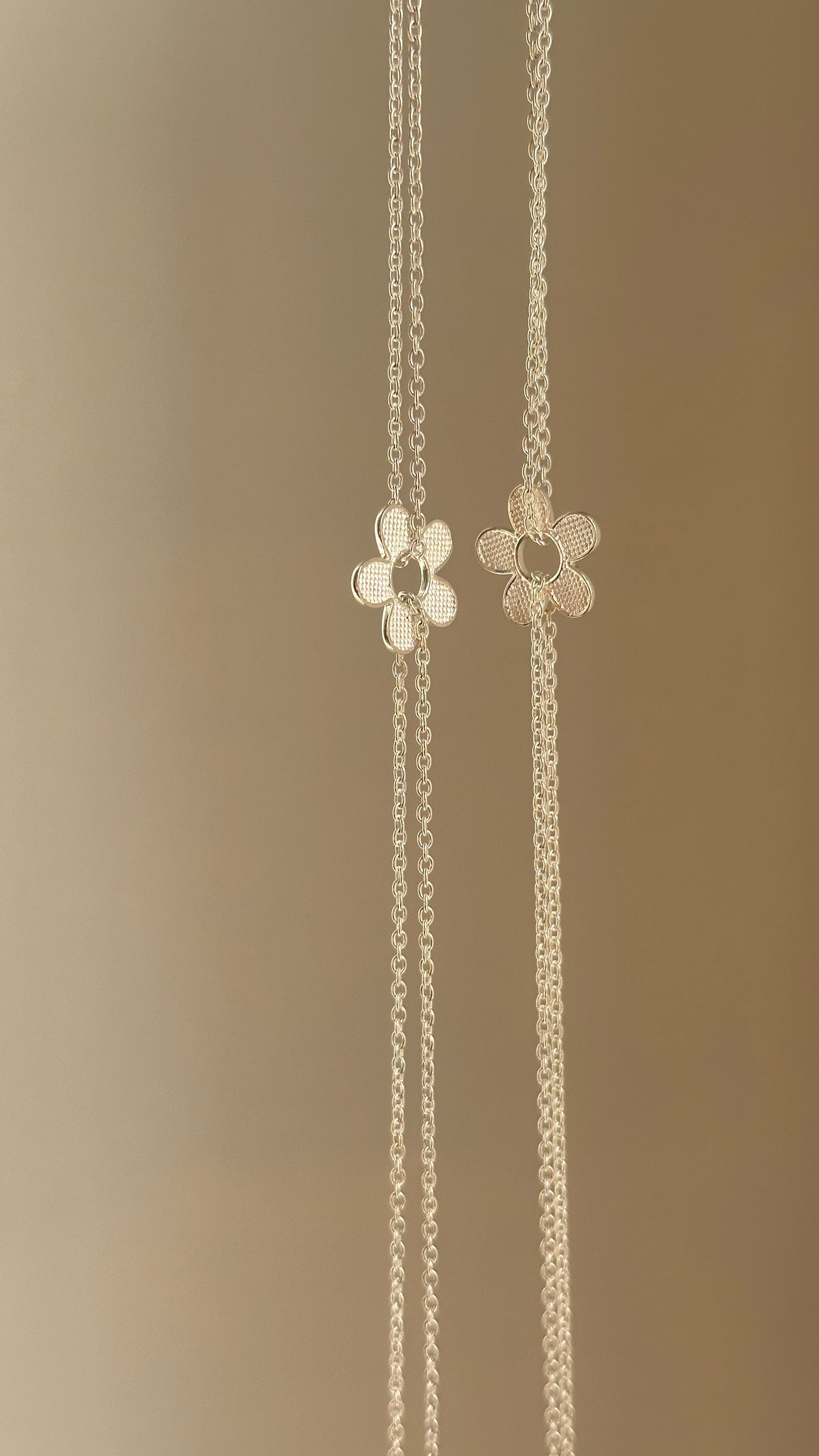 floral charm anklet