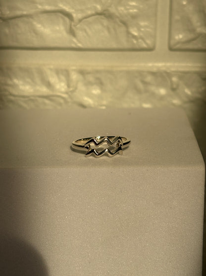 Zodiac Aquarius Ring