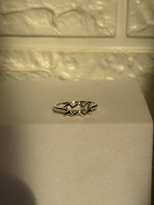 Zodiac Aquarius Ring