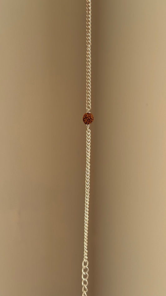 Mahadev Rudraksha Bracelet — 925 sterling silver rudraksha bracelet for men