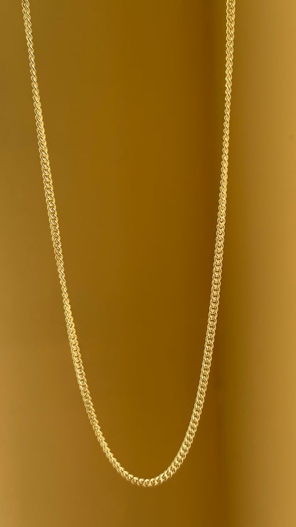 Classic Curb Chain — 925 sterling silver curb chain, 24 inch