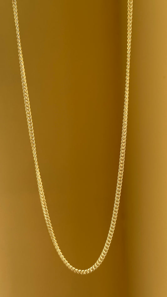 Classic Curb Chain — 925 sterling silver curb chain, 24 inch