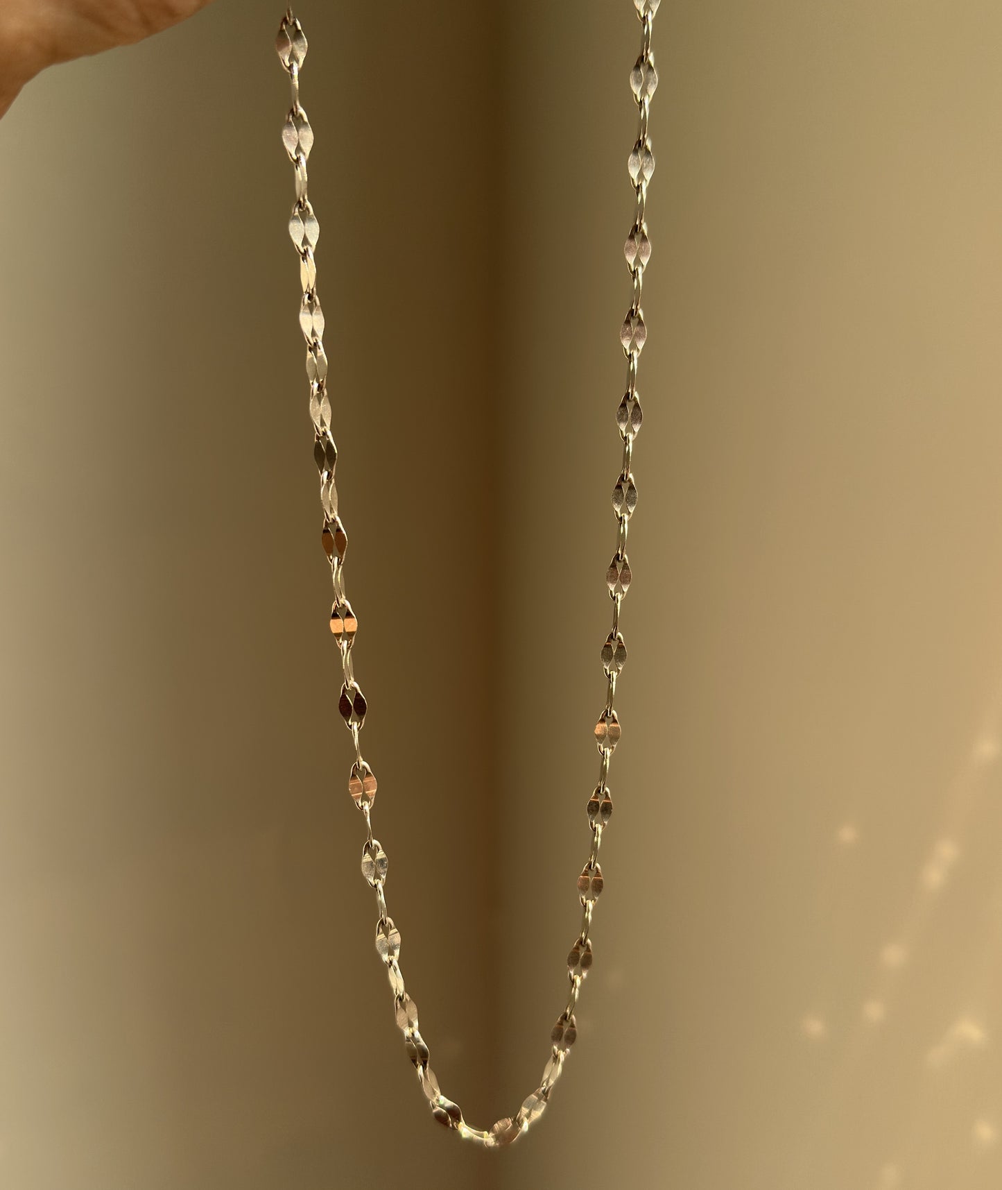 spark link chain — 925 sterling silver faceted link chain, 18 inch