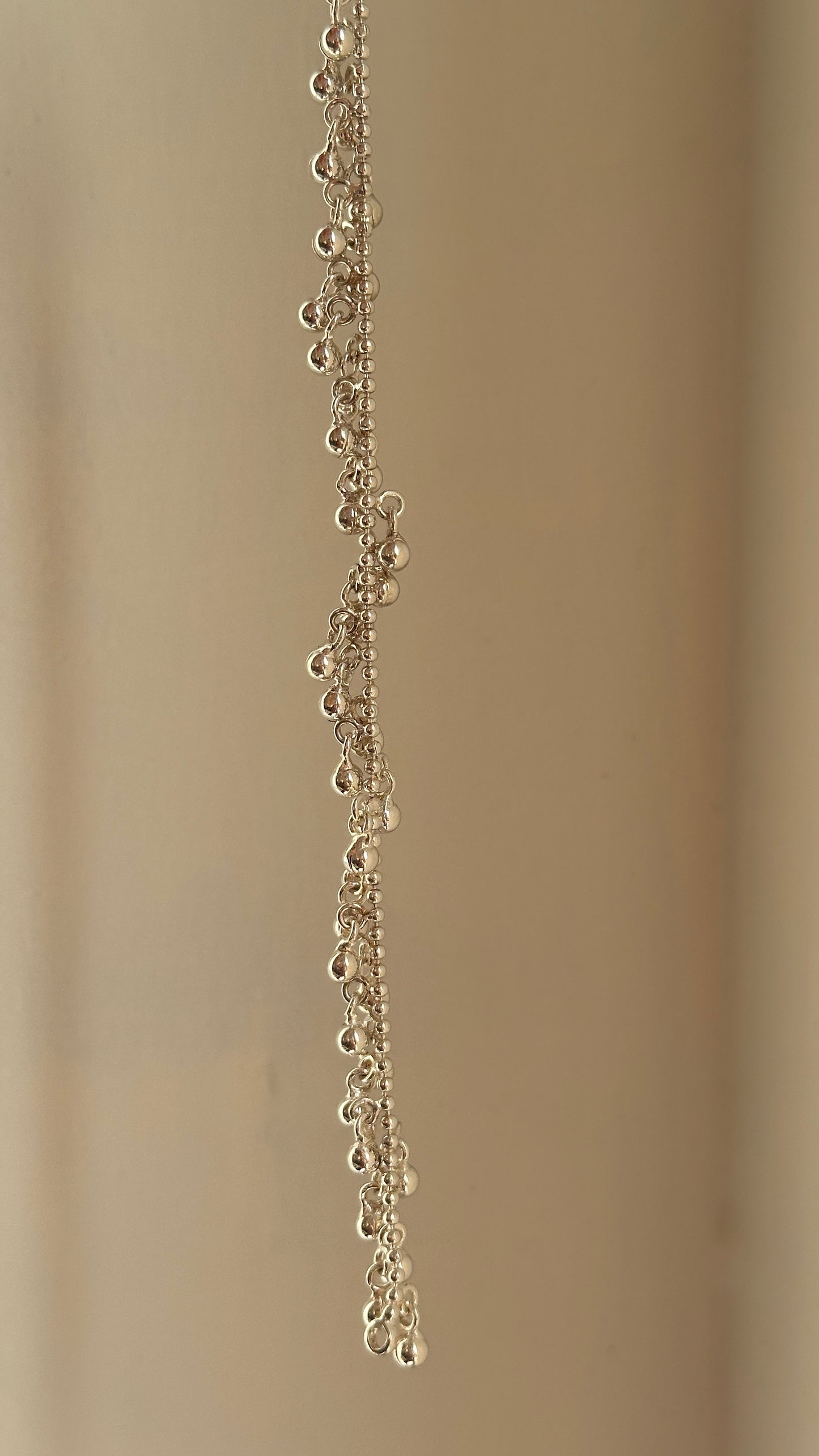 baby silver ghungroo anklet