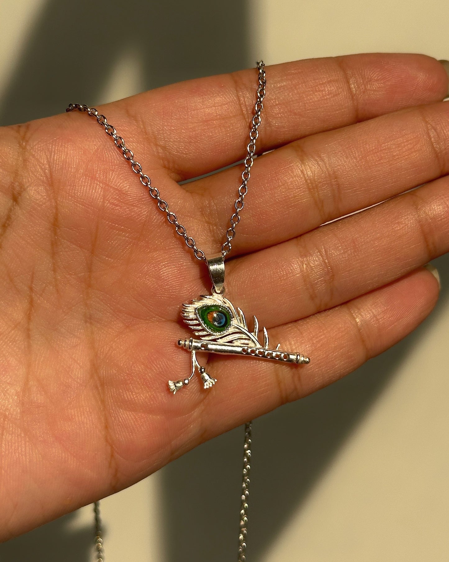 feather & flute locket