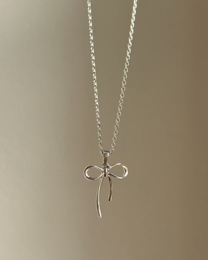 Sterling Bow Neckpiece
