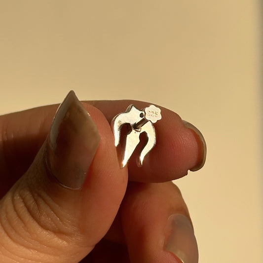 Trishul Damru Studs shown in House of Binti jewellery box