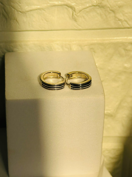 Silver Hoops