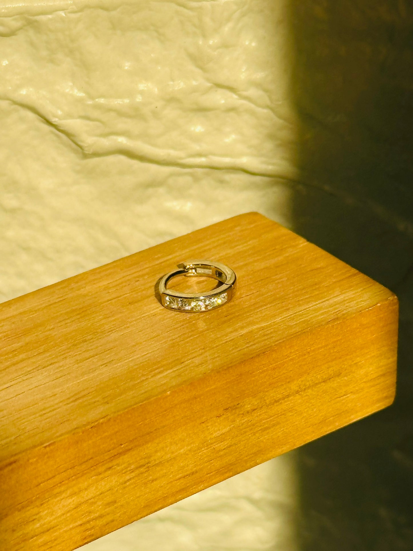 silver spark nose ring