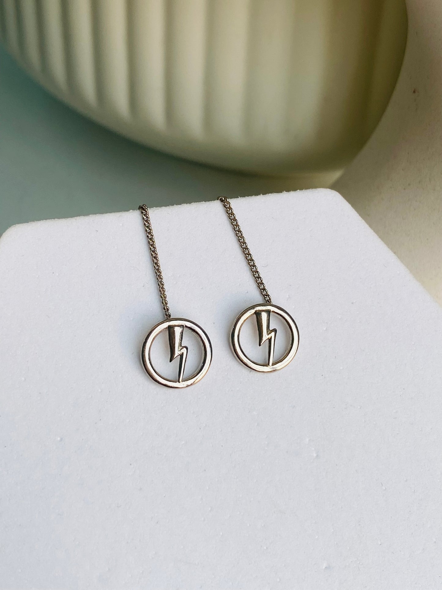 thunder loop threader earring