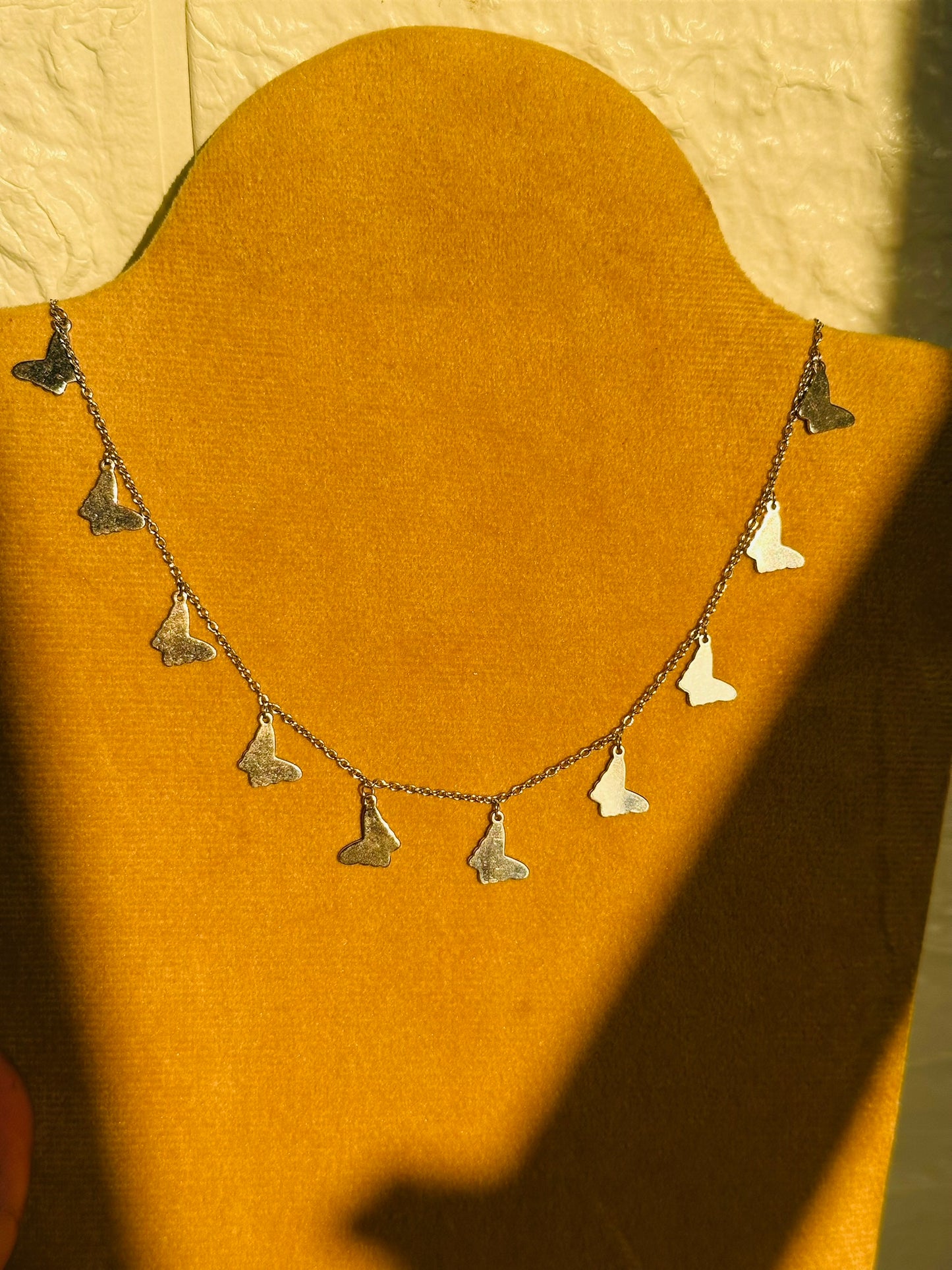 butterfly charms neckpiece