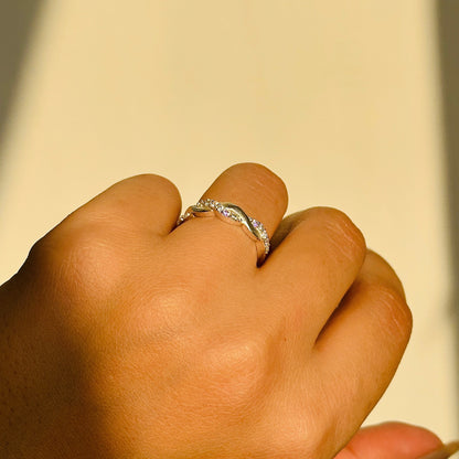 Woven Waves Ring