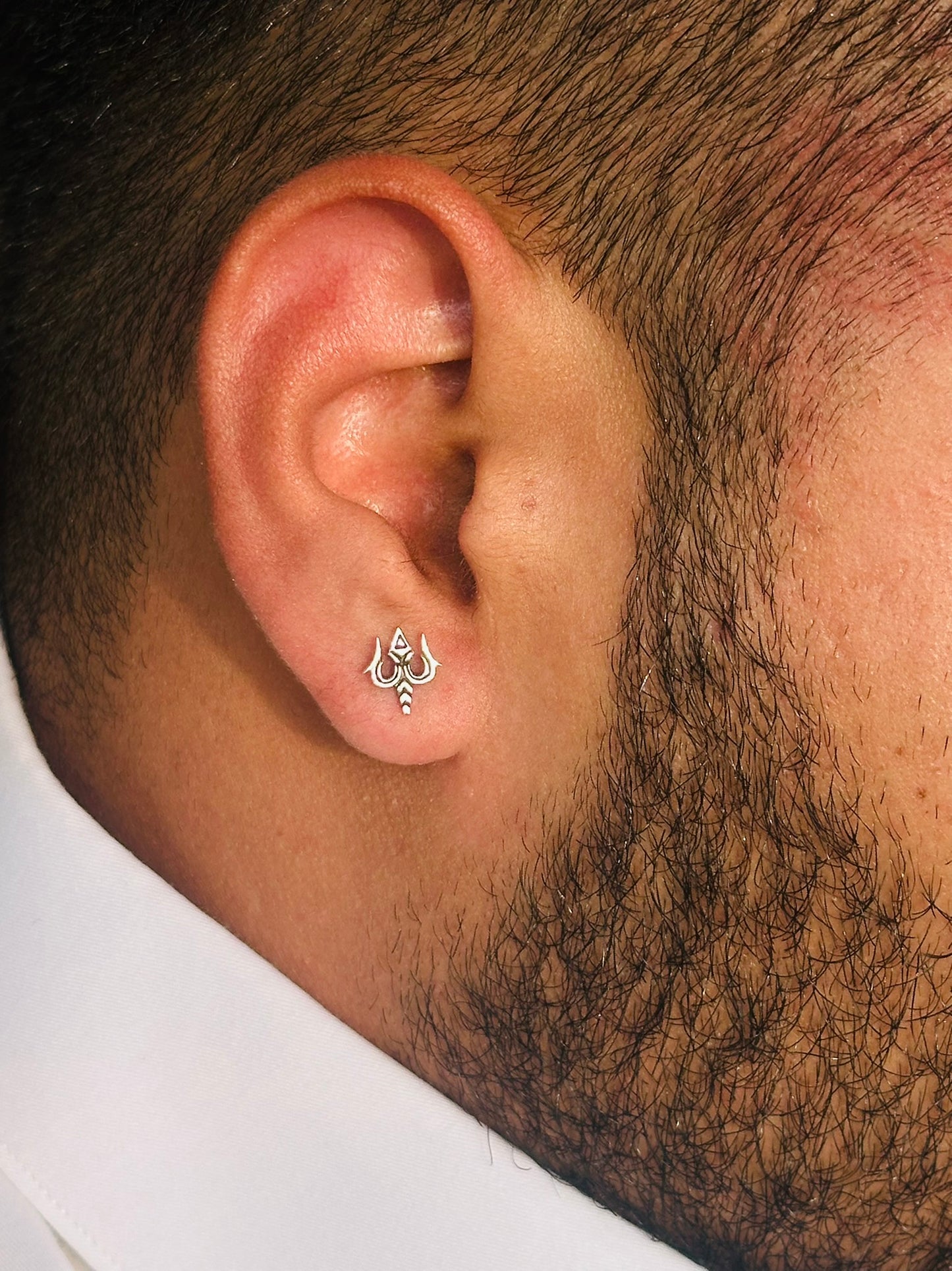 divine trishul studs – 925 silver earrings | house of binti