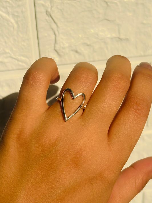 Happy Heart Ring – 925 silver heart ring | House of Binti