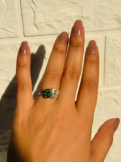 Couple Birthstones Ring