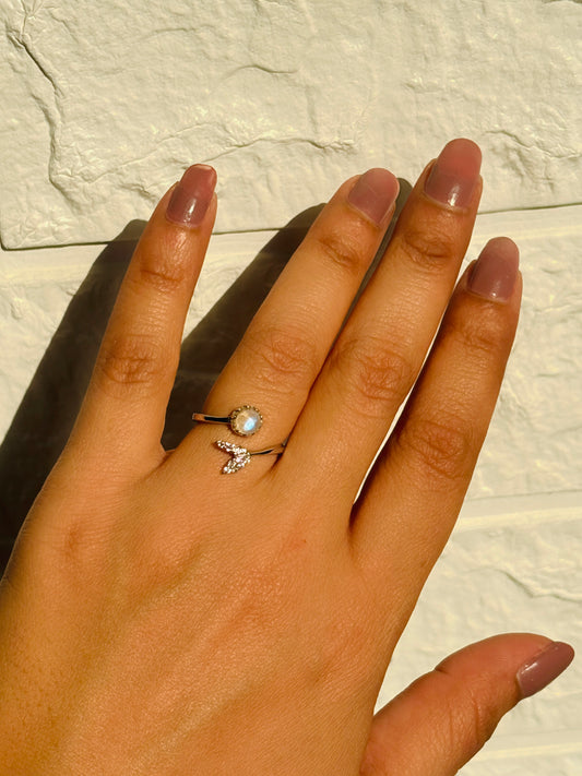 Moonstone Mermaid Ring – 925 sterling silver ring | House of Binti