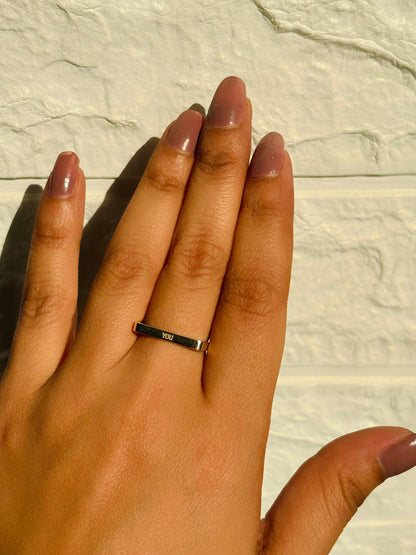 Frame of Words Ring