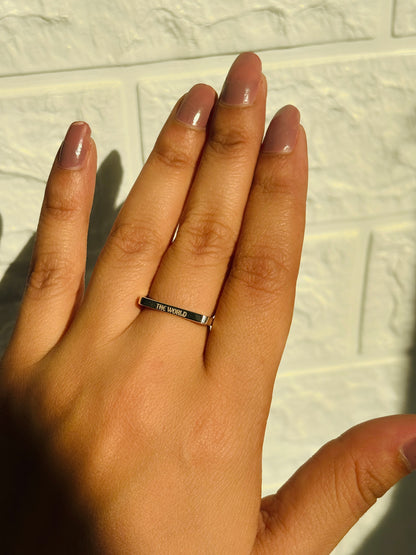 Frame of Words Ring