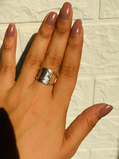 Moonlit Wave Ring