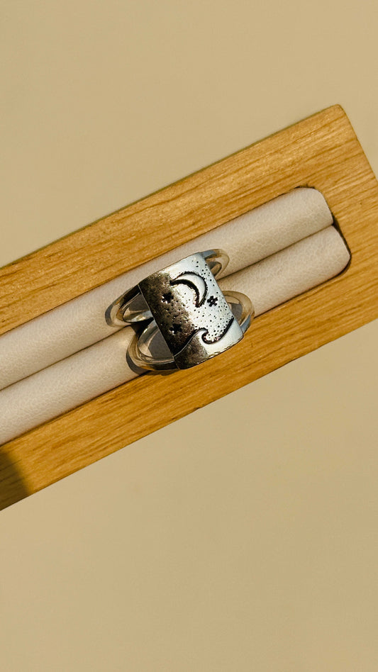 Moonlit Wave Ring