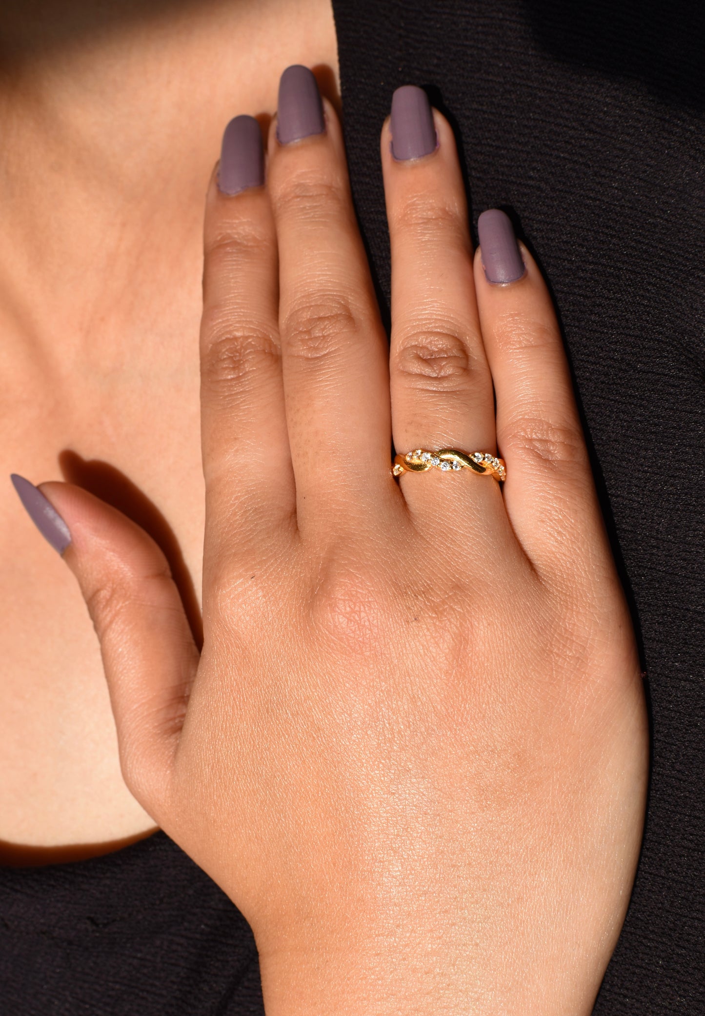 woven waves ring