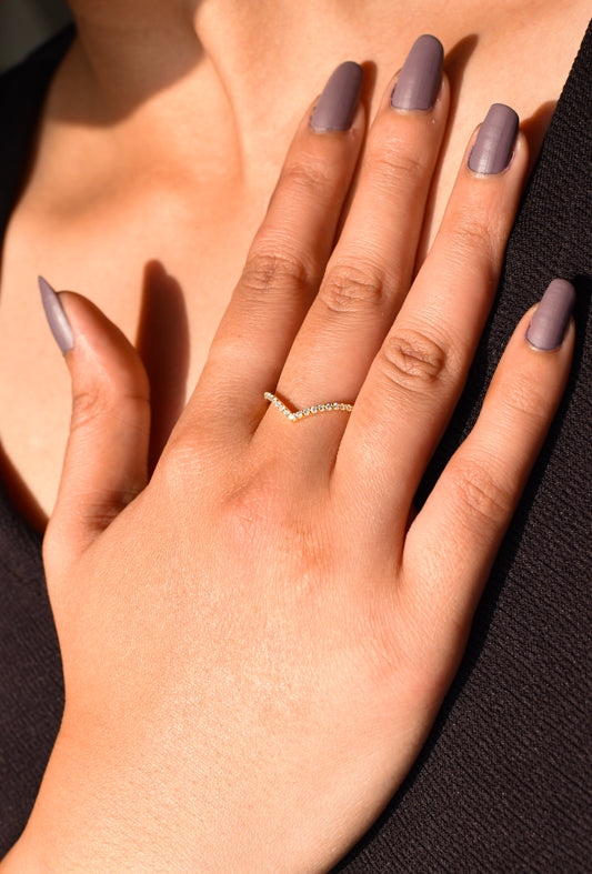 Sparkle Wave Ring