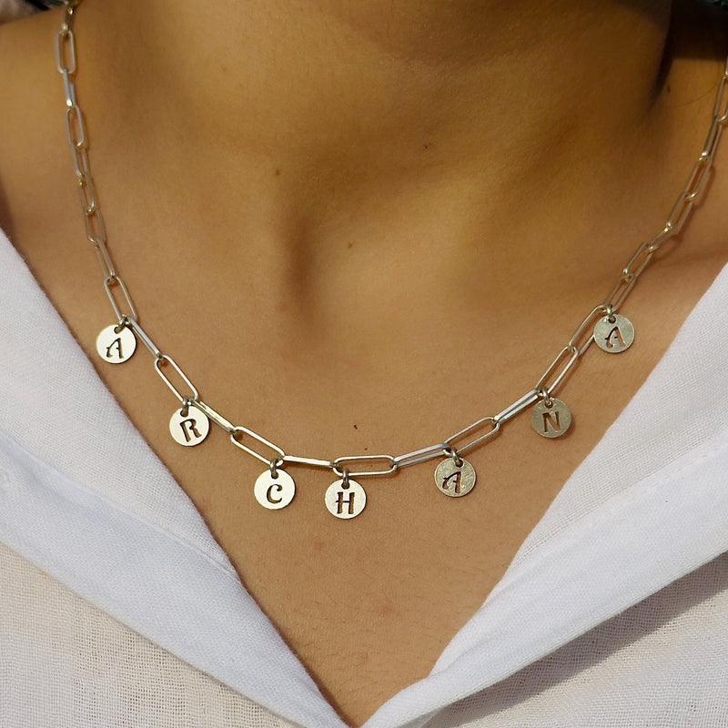 Personalized Name Charm Neckpiece