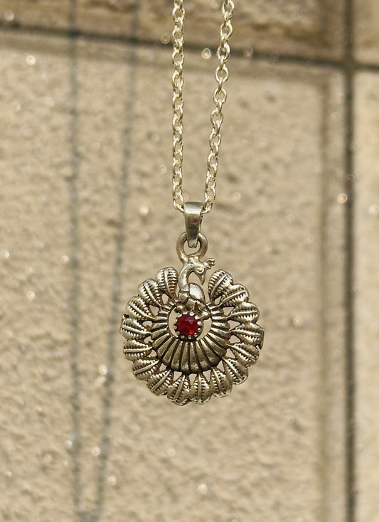 Dancing Peacock Pendant