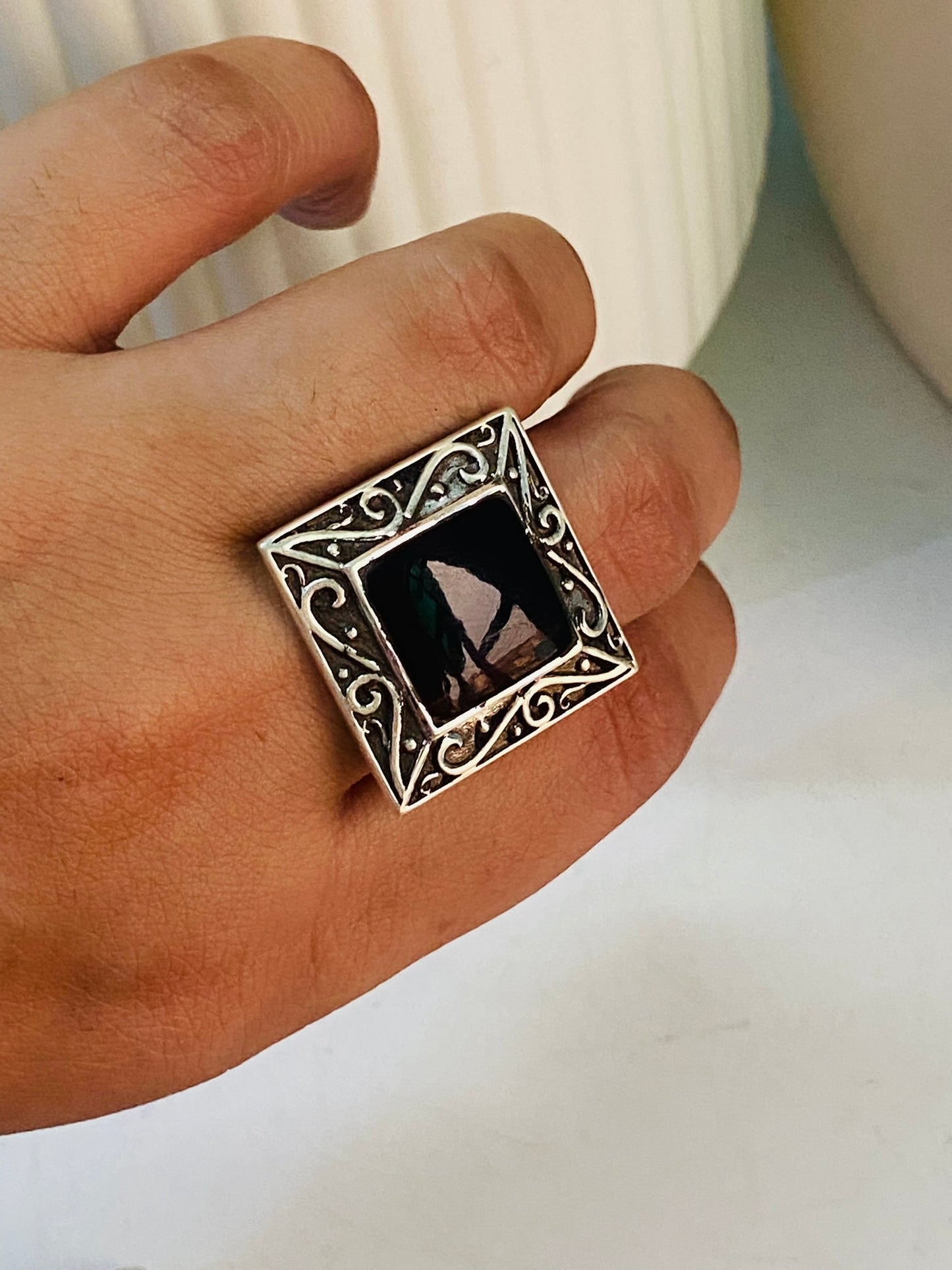 glorious garnet ring