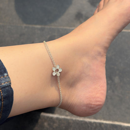 Floral Charm Anklet